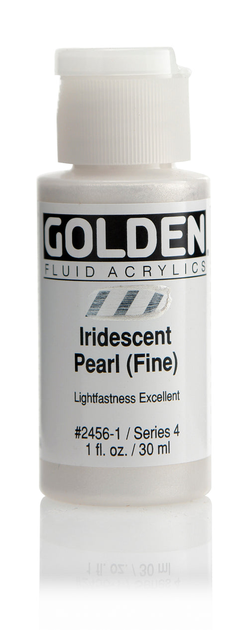 FLUID ACRYLIC PAINT  IRIDESCENT PEARL 1OZ